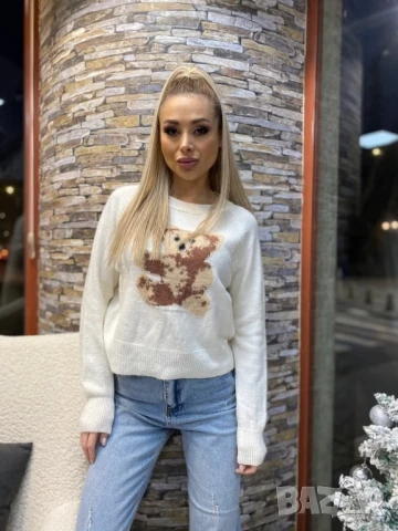 пуловер с мече , снимка 3 - Блузи с дълъг ръкав и пуловери - 50879602