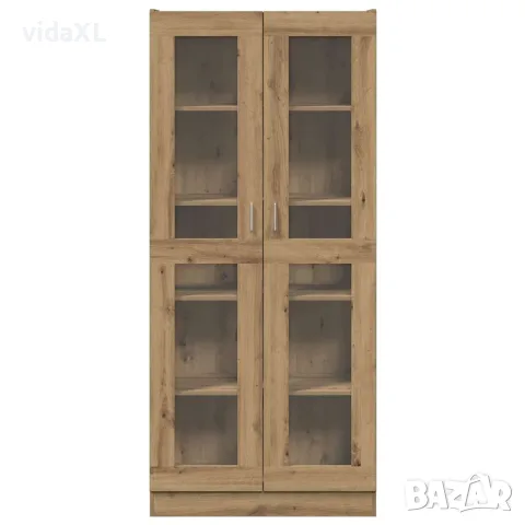 vidaXL Библиотека, дъб артизан, 82,5x30,5x185 см, инженерно дърво, снимка 4 - Етажерки - 56146977
