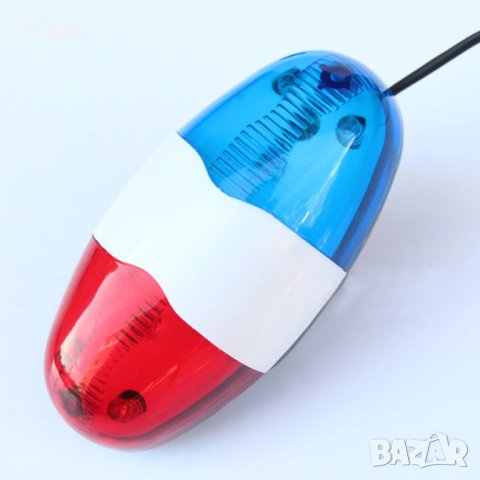 Детска предна LED светлина + Полицейска сирена за велосипед, снимка 5 - Аксесоари за велосипеди - 41529510