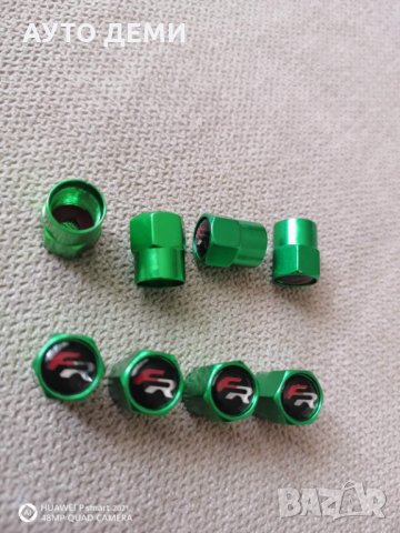 Качественни неръждаем метал капачки за вентили винтили ФР FR за Сеат Seat кола автомобил джип ван, снимка 7 - Аксесоари и консумативи - 33862297