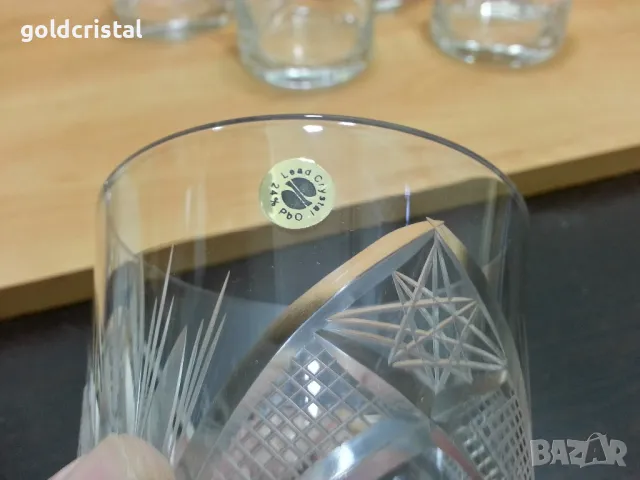 кристални чаши серия Зорница , снимка 11 - Антикварни и старинни предмети - 49427013
