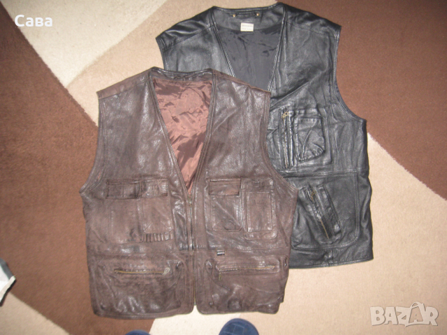 Кожени елеци  мъжки,Л и ХЛ