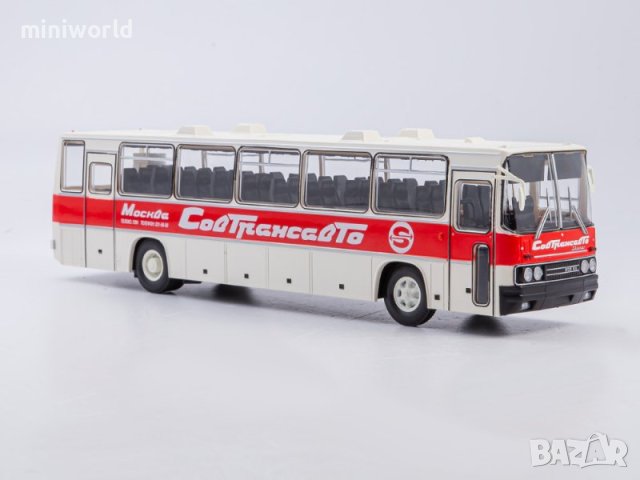 Ikarus 250.59 автобус 1977 - мащаб 1:43 на Съветски Автобуси нов в кутия Икарус от метал, снимка 1
