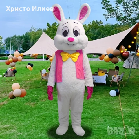 Голям костюм Заек Зайче Парти плюшен костюм за рожден ден празненство 2м Талисман, снимка 7 - Други - 53351026