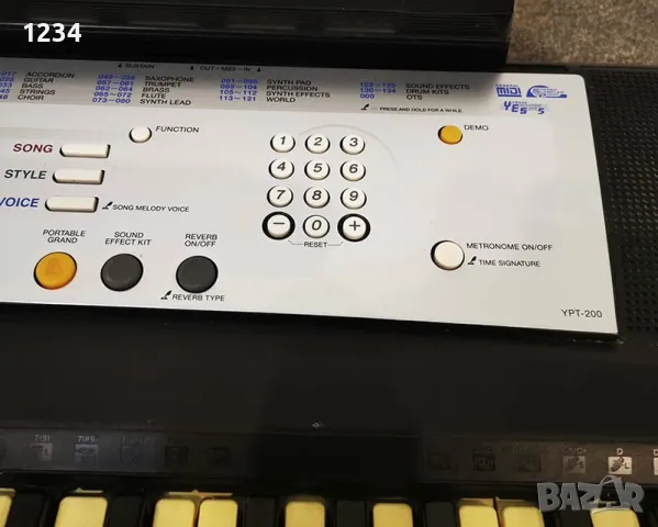 синтезатор клавир YAMAHA YPT-200 пиано с 5 октави , снимка 7 - Синтезатори - 50226793