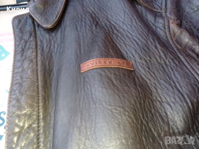 XL Пилотско Яке Avirex A2 Leather Flight Cockpit Jacket, снимка 5 - Якета - 44406946