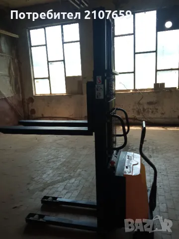 ПОЛУЕЛЕКТРИЧЕСКИ СТАКЕР 1,5 Т; 1.6 М, снимка 2 - Други машини и части - 48628889