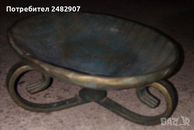 Стар антикварен свещник, снимка 3 - Други - 41525002