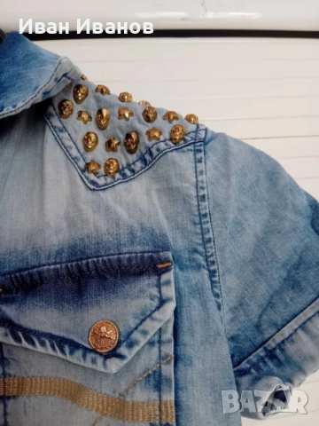 Оригинална дамска риза Philipp Plein, снимка 7 - Ризи - 51656140