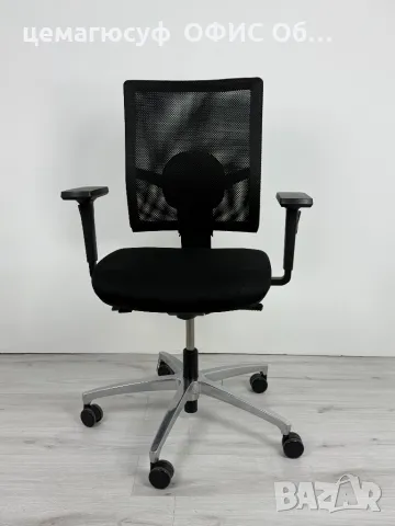 Dauphin Just AJ4747 е ергономичен офис стол с мрежеста облегалка със средна височина внос от германи, снимка 2 - Столове - 49775174