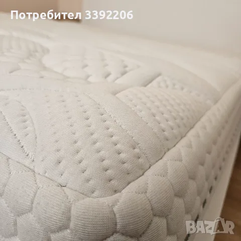 Спален комплект 160x200 – Magniflex Massaggio Deluxe + ортопедична рамка + 2 нощни шкафчета, снимка 6 - Спални и легла - 55877241