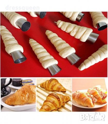 3134 МЕТАЛНИ ФУНИЙКИ ЗА СЛАДКИ С КРЕМ К-Т 16 БР., снимка 5 - Прибори за хранене, готвене и сервиране - 34238531