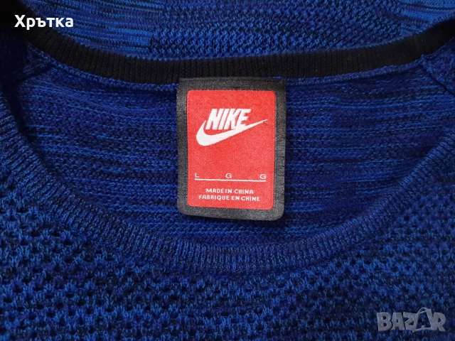 Nike Tech Knit - Оригинална дамска блуза размер L, снимка 7 - Блузи с дълъг ръкав и пуловери - 47465130