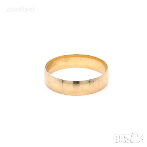 Златен пръстен брачна халка 2,72гр. размер:59 14кр. проба:585 модел:31422-5, снимка 3 - Пръстени - 50173426