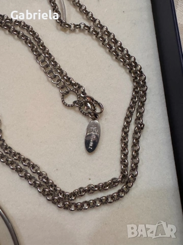 Сребърни бижута на Just Cavalli, снимка 2 - Колиета, медальони, синджири - 53331274