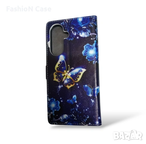 Кожен шарен калъф тип тефтер книга за Samsung A57 5G, снимка 2 - Калъфи, кейсове - 53492623