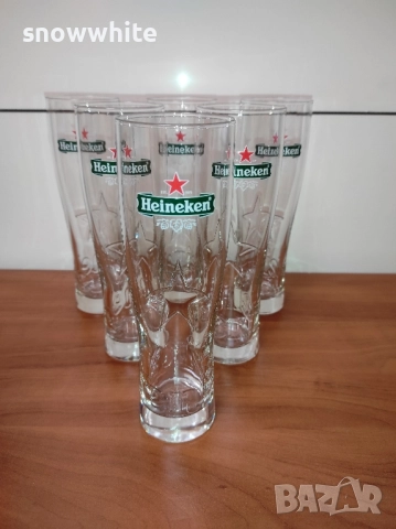 Чисто нови чаши Хайнекен - 250 мл и 400 мл