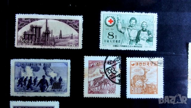 Стари Пощенски марки Китай, снимка 2 - Филателия - 39108965