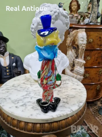 Murano статуетка винтиж италианска фигура клоун , снимка 6 - Статуетки - 49483910