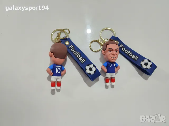 Футболни Ключодържатели Роналдо Меси Неймар Мбапе Фигурка с Ключ 12см, снимка 2 - Футбол - 49897582