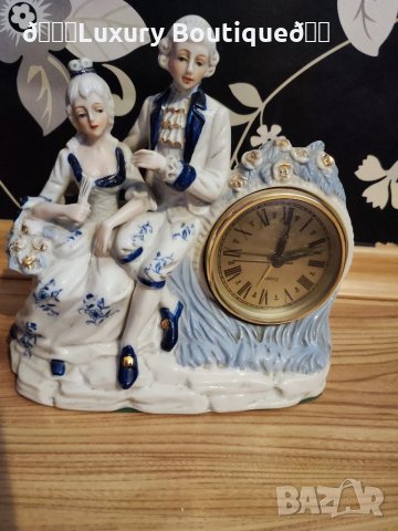 Старинен часовник момче и момиче с съвременен механизъм, снимка 10 - Антикварни и старинни предмети - 34162986