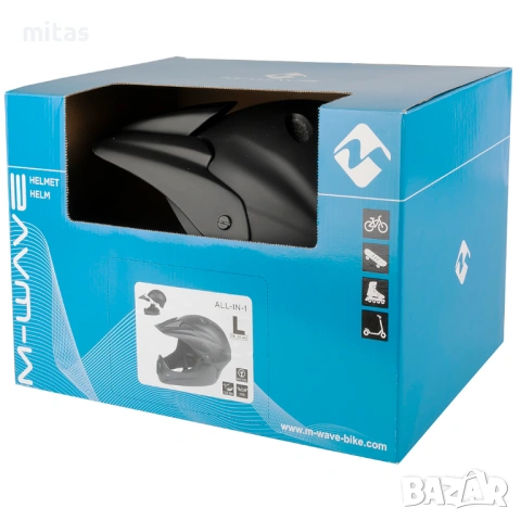 Модулна кросова каска VENTURA, Fullface, DOT, Матова - Вело/Мото/Скутер, снимка 5 - Аксесоари за велосипеди - 46191653