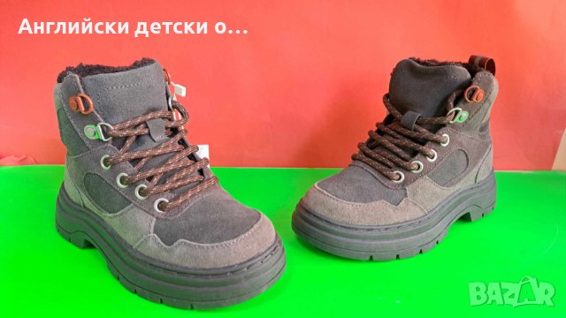 Английски детски боти естествена кожа-ZARA , снимка 2 - Детски боти и ботуши - 42640004
