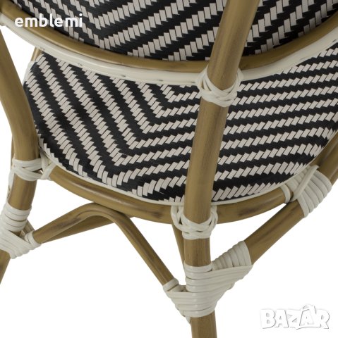 Стол трапезен градински HM5861.01 BAMBOO LOOK Черен, снимка 10 - Столове - 44275372