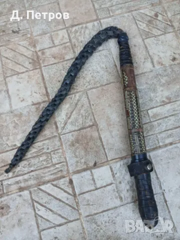 Стар камшик, снимка 5 - Антикварни и старинни предмети - 48720902