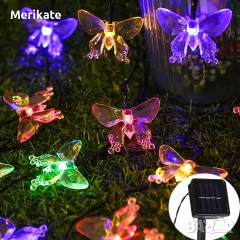 Декоративни Лед лампички с пеперуди