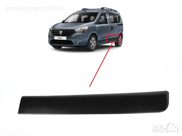 Задна покривна защитна лайстна за Dacia Dokker - Шофьорска страна