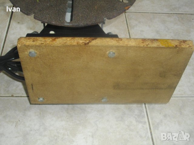 Немски Ел.Шмиргел Einhell-3000 об/мин-180W/120W-Старо Качество-Почти Нов-С Дървена Основа-Отличен, снимка 15 - Други инструменти - 41368474