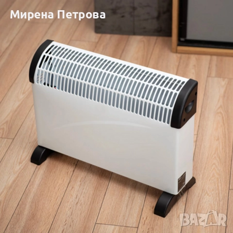 Електрически конвектор 2000 W с термостат – Енергийно ефективен и тих отоплител за всяко помещение, снимка 3 - Отоплителни печки - 52918039