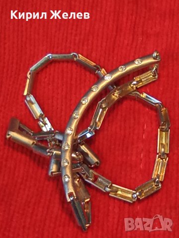 НИКЕЛИРАН СКЪПОЦЕНЕН ЛАНЕЦ ОТЪРЛИЦА с КАМЪНИ ЦИРКОН 25088, снимка 2 - Колиета, медальони, синджири - 34529455