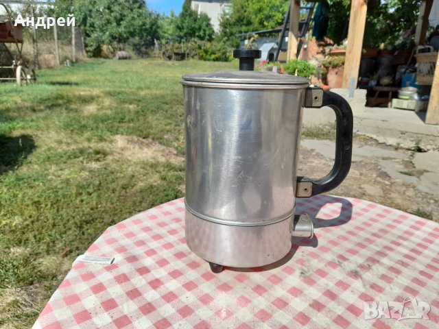 Стара алуминиева електрическа кана #3, снимка 3 - Антикварни и старинни предмети - 34081885