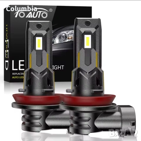 LED крушки TOAUTO, Canbus, HB3/9005, HB4/9006, 12V, 6000K