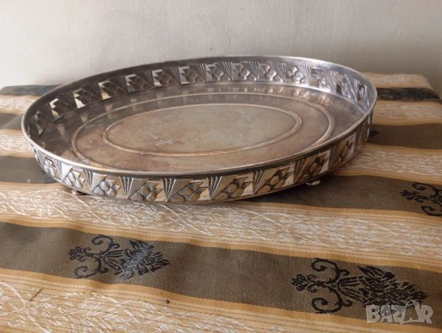 Посребрена купа арт деко