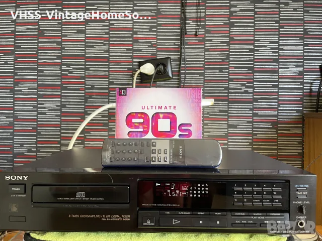 CD PLAYER SONY CDP-490 + remote 