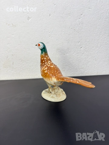 Порцеланова фигура на фазан - Royal Dux. №7946, снимка 3 - Колекции - 53823610