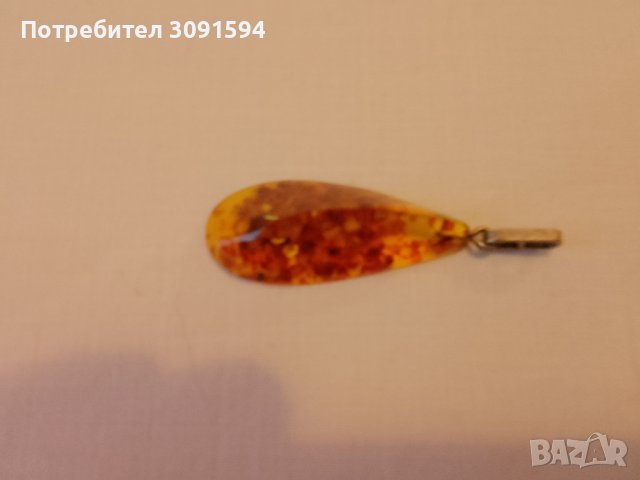 СРЕБЪРНА ВИСУЛКА С КЕХЛИБАР CCCР, снимка 8 - Антикварни и старинни предмети - 41664962