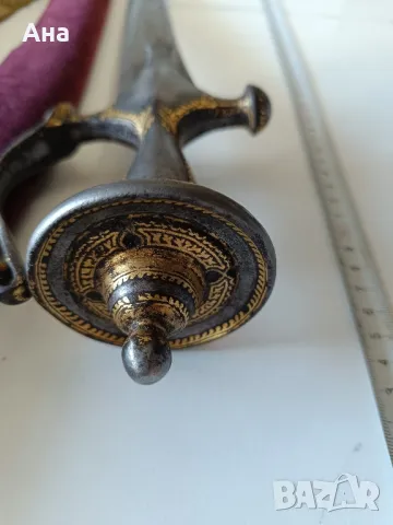 Индийска сабя Тулвар 19 век

, снимка 7 - Антикварни и старинни предмети - 48677103