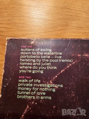 Рядка голяма грамофонна плоча Dire Straits - Money for Nothing - изд. 80те години ., снимка 3 - Грамофонни плочи - 49106620