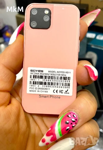 Мини смартфон SOYES XS11 GPS RAM 1GB ROM 8GB четириядрен Android 6.0 , снимка 3 - Телефони с две сим карти - 51085795
