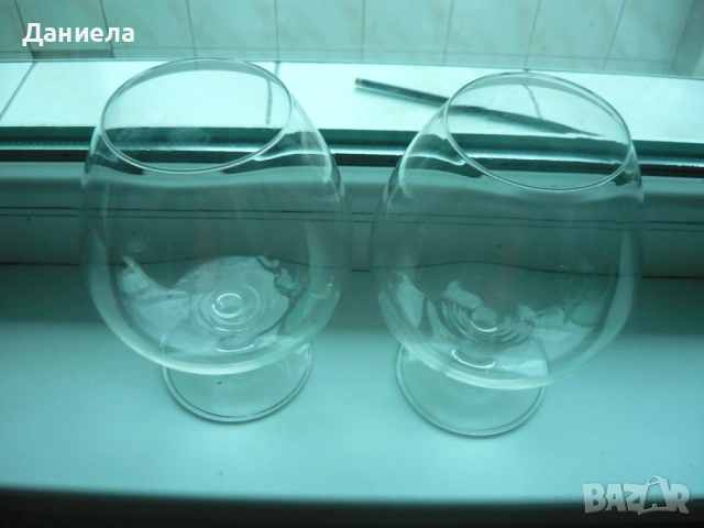 Големи чаши за коняк, снимка 2 - Декорация за дома - 48485838