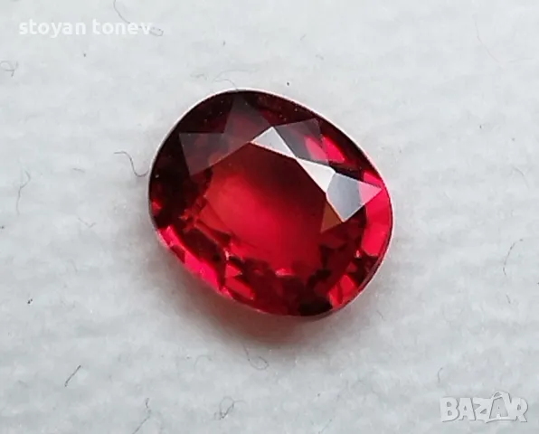 Невероятен блестящ червен сапфир - 1.11кт.! Сертифициран! Нов!, снимка 9 - Други - 48059351