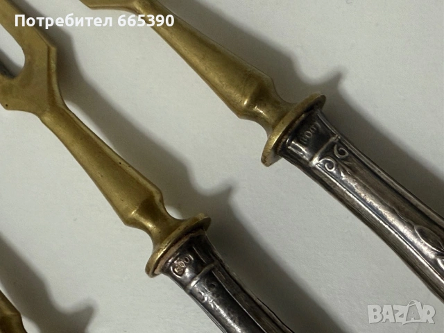 Сребърни вилици , снимка 4 - Антикварни и старинни предмети - 53340780