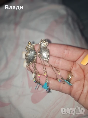 Екзотични обеци папагали, снимка 5 - Обеци - 51332930