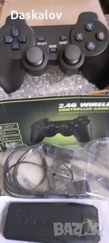 4K HDMI БЕЗЖИЧНА  КОНЗОЛА С 10 000 ИГРИ И 2 PLAYSTATION ДЖОЙСТИКА , снимка 4 - Други игри и конзоли - 41021233