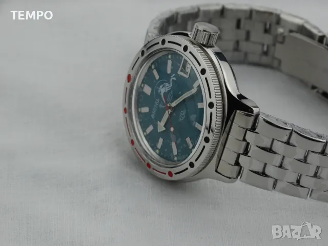 ВОСТОК АМФИБИЯ АВТОМАТИЧЕН-"SCUBA DUDE" ref: 420059, снимка 8 - Мъжки - 43232645