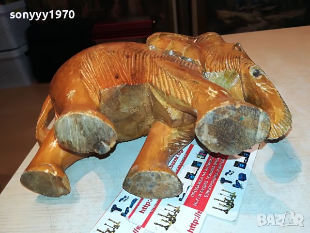 ДЪРВЕН СЛОН ОТ ФРАНЦИЯ 2011221319, снимка 17 - Антикварни и старинни предмети - 38732956